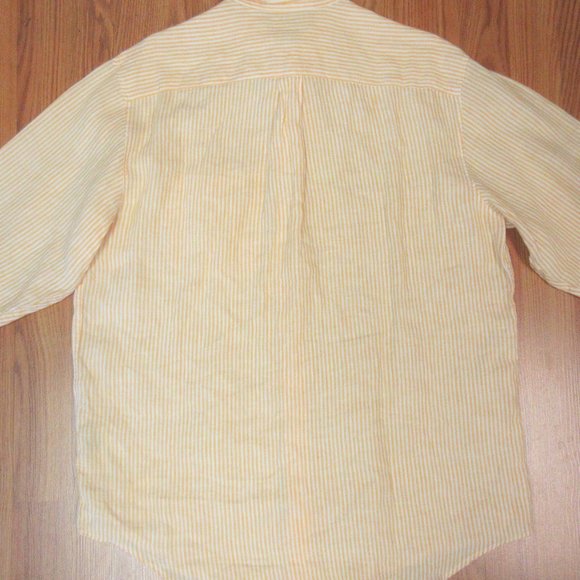 BANANA REPUBLIC REGULAR FIT Mens 100% LINEN POINT - Picture 3 of 3